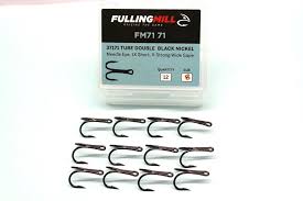 Fulling mill tube fly double hooks