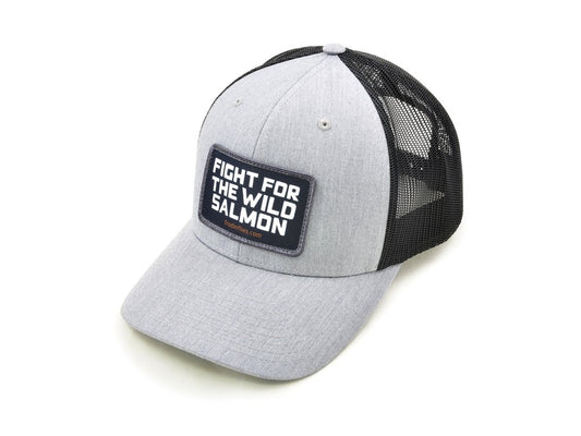 Light Grey/Black ‘Wild Salmon’ Trucker Hat