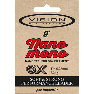 Vision NANO MONO 9ft Tapered Leader